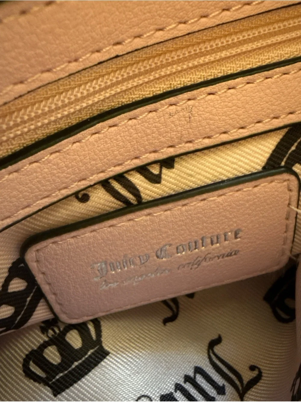Juicy Couture Blush Pink Velour Crossbody Camera Bag | Crown Crest | Y2K | NWOT